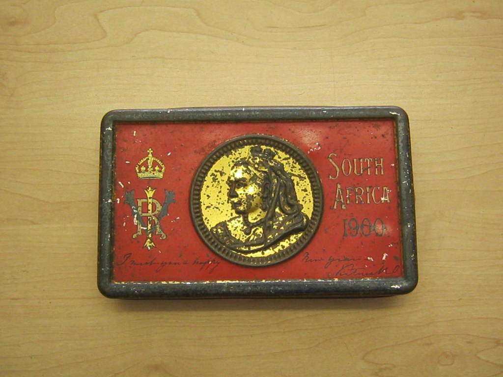 Boer war Victorian gift tin.